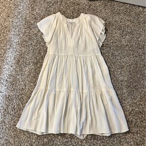 Calvin Klein V Neck Dress White - 8